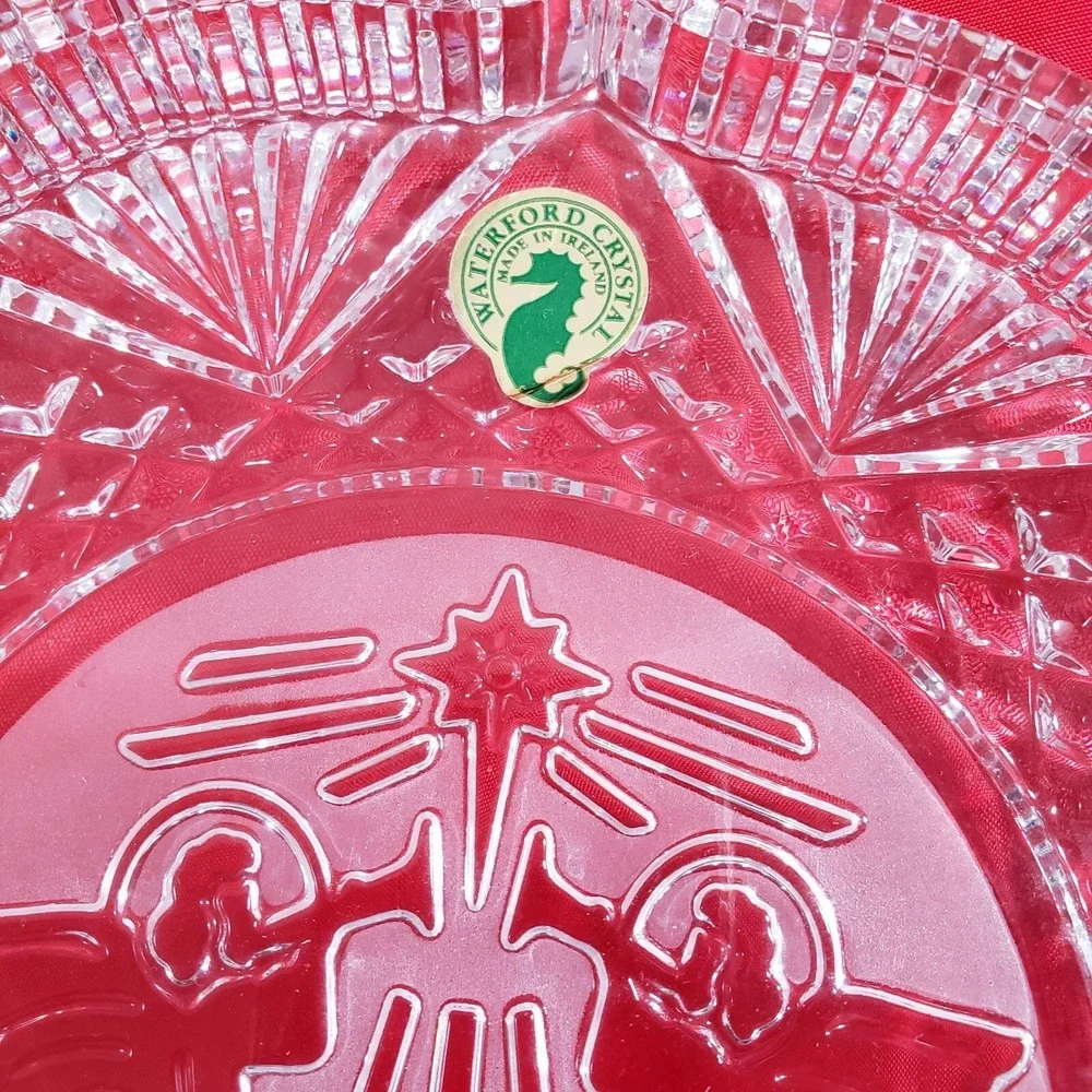 WATERFORD CRYSTAL Songs of Christmas Hark The Herald Angels Sing Plate NiB